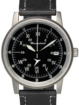 Messerschmitt Fliegeruhr Watch with a Black Sextant Dial #ME-Sextant