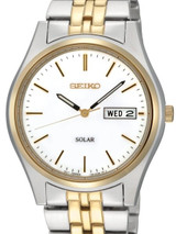 Seiko Core Series Solar Watch with 37mm Stainless Steel Case and Bracelet #SNE032