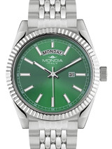 Scratch and Dent - Mondia Madison Quartz Dress Watch with Green Dial #MI756SS-04GR-BM