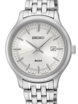 Seiko Women's Quartz Dress Watch with Bracelet and Silver Dial #SUR799