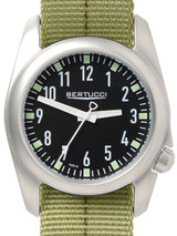 Bertucci Ventara Stainless Steel Field Watch with a DX3 Nylon Strap #11074