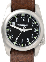 Bertucci Ventara Stainless Steel Field Watch with a USA Horween leather Strap #11075 Bertucci Ventara Stainless Steel Field Watch with a USA Horween leather Strap #11075