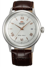 Scratch and Dent - Orient Bambino Automatic Dress Watch with White Dial, Roman Numeral Markers #ER2400BW-SND3 Scratch and Dent - Orient Bambino Automatic Dress Watch with White Dial, Roman Numeral Markers #ER2400BW-SND3