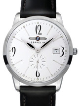 Graf Zeppelin Flatline White Dial Watch Dress that is Just 7mm Thin! #7334-1