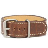 Bertucci Nut Brown Montanaro Survival Horween Leather Strap with Stainless Steel Buckle #126M