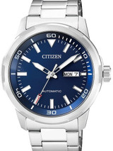 Citizen Automatic Blue Dial Watch with Stainless Steel Bracelet #NH8370-86L