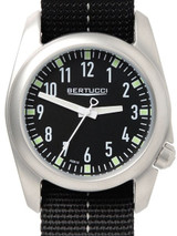 Bertucci Ventara Stainless Steel Field Watch with a DX3 Nylon Strap #11072