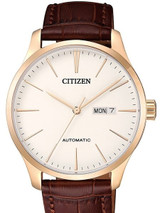 Citizen Automatic Watch with Brown Leather Strap #NH8353-18A