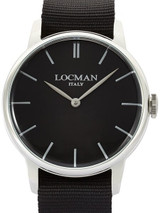 Locman 1960's Collection Sporty Quartz Dress Watch with 41mm Case #0251V01-00BKNKNK