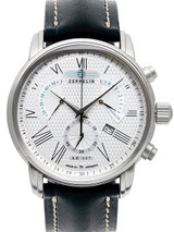 Graf Zeppelin Chronograph, Retrograde Watch with Beautiful Dial #7682-4