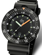 Laco Squad Atacama Tactical Dive Watch with Black PVD Case and Sapphire Crystal #861632