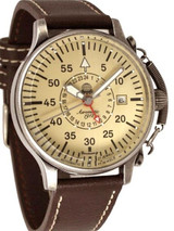 Aeromatic 1912 Aviator's Watch with Retention Spring and 24-hr Sub-Dial #A1382