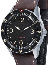 Lew and Huey Phantom Automatic Pilot Watch with Domed Acrylic Crystal #WW-P1-NS