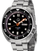 Islander Black Dial Automatic Dive Watch with AR Double Dome Sapphire Crystal, and Luminous Ceramic Bezel Insert #ISL-30