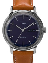 Timex 40mm Marlin 21-Jewel Automatic Watch with Stainless Steel Case and Dark Blue Dial #TW2U38400ZV