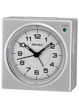 Seiko Alarm Clock with Snooze Bar and Quiet-Sweep Second Hand #QHE086SLH