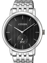 Citizen Quartz Dress Watch with Black Dial and SS Bracelet #BE9170-56E