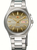 Orient Automatic Watch with Louver-like Brown Dial and SS Bracelet #EM5M012U
