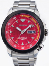 J. Springs Automatic 21-Jewel Sport Watch with Day and Date, Red Dial #BEB084