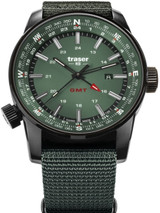 Traser P68 Pathfinder GMT Swiss Quartz Watch with Compass, AR Sapphire Crystal #109035