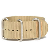 Bertucci Defender Khaki DX3 Nylon Strap with Stainless Steel Buckle and Keeprs #116