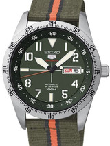 Seiko 5 Sports 24-Jewel, Automatic Field Watch with 24-Hour Bezel #SRP515K1