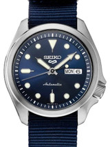 Seiko 5 Sports 24-Jewel Automatic Watch with Blue Dial and Band #SRPE63