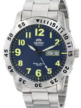New! Orient Orca Blue Dial 21-Jewel Automatic Dive Watch on a Bracelet #FEM7A001D