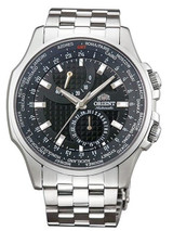 Orient Black Dial Automatic World Time Watch with Sapphire Crystal #CFA05001B