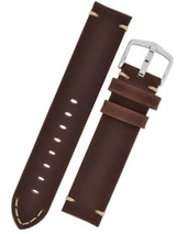 Scratch and Dent - 20mm Hirsch Ranger Brown Barrel-Dyed Leather Watch Strap #054020-10