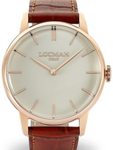 Locman 1960's Collection Elegant Quartz Dress Watch with 41mm Case #0251V10-RGAVRGPN