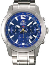 Orient Quartz Chronograph with 60-Minute Stopwatch and 24-Hr Sub-Dial #TW01004D