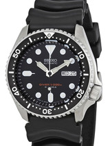 Scratch and Dent - Seiko Automatic Dive Watch with Offset Crown and Rubber Dive Strap #SKX007J 12