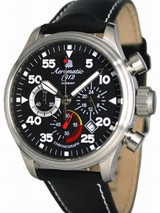 Aeromatic 1912 Military Aviator Observer Chronograph with 24-hour Sub-Dial #A1229