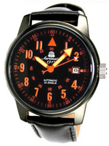 Aeromatic 1912 Aviator's Automatic Watch with Black PVD Steel Case