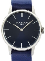 Locman 1960's Collection Sporty Quartz Dress Watch with 41mm Case #0251V02-00BLNKNB