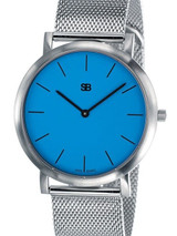 SB Ultra-Thin Swiss Quartz Dress Watch with Sapphire Crystal #SOB1009-MESH