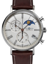 Graf Zeppelin LZ120 Rome Series Swiss Quartz Chronograph, Moonphase Watch #7194-5