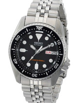 Scratch and Dent - Seiko Black Automatic Dive Watch with Stainless Steel Bracelet #SKX013K2 26