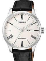 Citizen Automatic Watch with Black Leather Strap #NH8350-08A