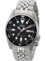 Scratch and Dent - Seiko Black Automatic Dive Watch with Stainless Steel Bracelet #SKX013K2 6