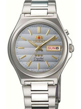 Orient Automatic Watch with Louver-like Grey Dial and SS Bracelet #EM5M012K