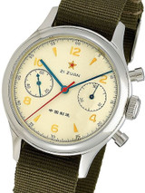 Scratch and Dent - Seagull 1963 Hand Wind Mechanical Chronograph with Sapphire Crystal #6345G-2901 20