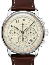 Graf Zeppelin 34-Jewel Automatic Chronograph Watch with Sapphire K1 Coated Crystal #7624-5