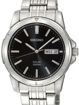 Seiko Core Series Solar Watch with 40mm Stainless Steel Case and Bracelet #SNE093