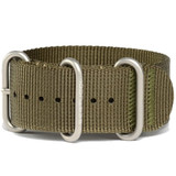 Bertucci Defender Olive DX3 Nylon Strap with Stainless Steel Buckle and Keeprs #127