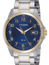 Citizen Elegant Blue Dial, Quartz Dress Watch with Matching Bracelet #BI5044-57L