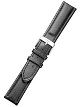 Traser OEM (22mm) Black Leather Watch Strap with Signed Buckle #traser4