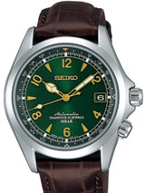 Scratch and Dent - Seiko Green Dial Automatic Alpinist Field Watch with 38mm Case, and Sapphire Crystal  #SARB017 1