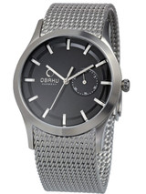 Obaku Harmony Quartz Watch with Pointer Date Sub-Dial #V124GCBMC